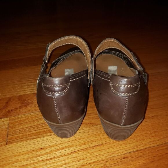 Taos brown leather Maryjane wedges - Picture 4 of 7